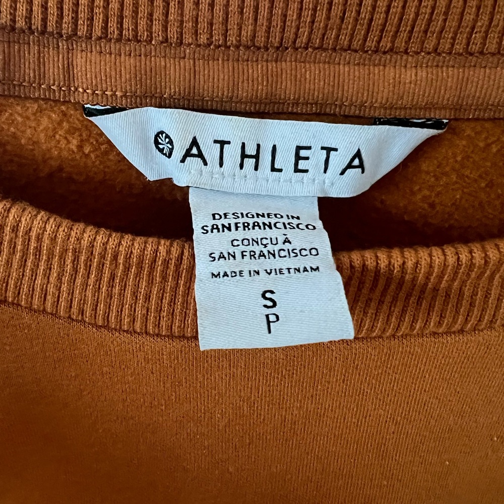 Athleta - cattail brown crewneck sweatshirt - size small - Picture 5 of 5